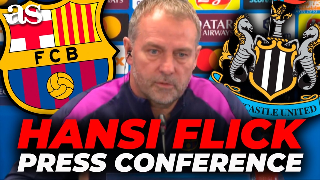 HANSI FLICK FULL PRESS CONFERENCE ahead of FC BARCELONA vs NEWCASTLE | Champions League