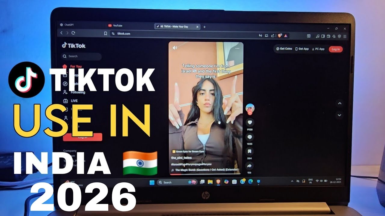 How to use tiktok in India 2026 | in Laptop | how to use tiktok in india in laptop