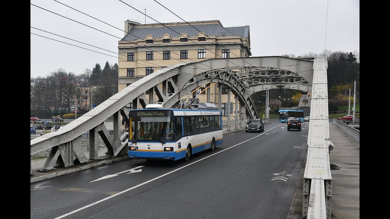 [OSTRAVA - Škoda 21Tr ev.č. 3305] Linka 108 Hulváky - Dům vodohospodářů (jízda)
