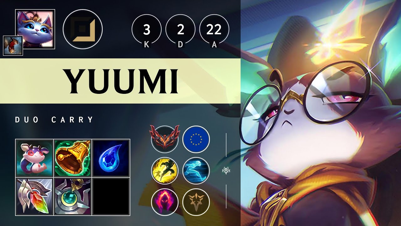 Yuumi Carry vs Corki: Killing spree - EUW Grandmaster Patch 14.23