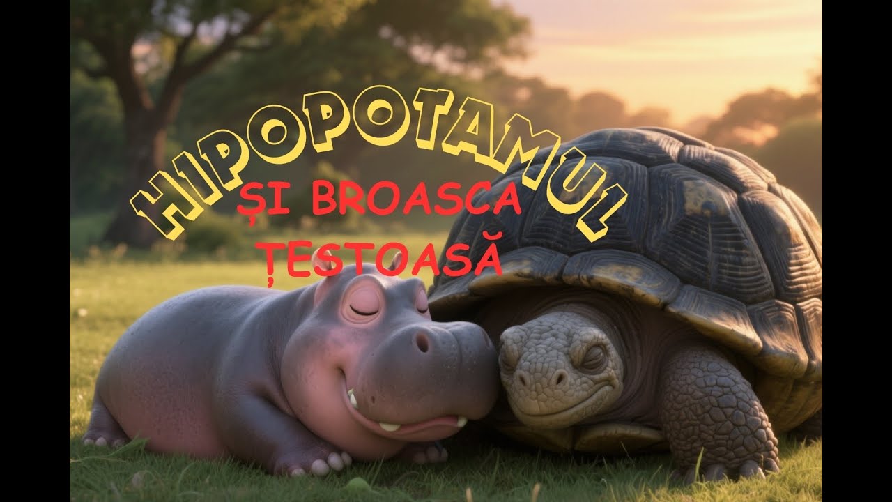 Hipopotamul întâlnește o țestoasă | Povesti pentru copii |  Povesti | @EduCuTine-Povesti si desene animate #funny #lifelessons