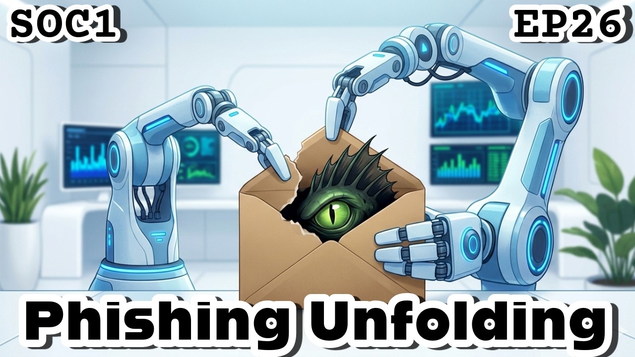 SOC Live Phishing Simulation | SOC1 EP26 Phishing Unfolding TryHackMe Phishing Analysis