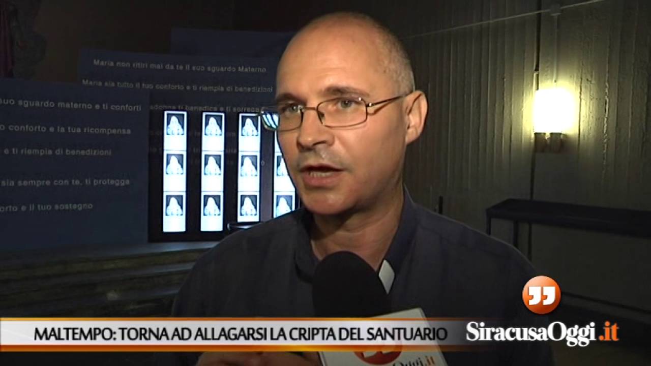 Siracusa. Il maltempo non ha risparmiato il Santuario, si è allagata la cripta