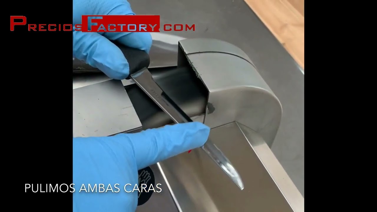 Afiladora pulidora por aire con sistema de guías Con aspiración. 200G INOX