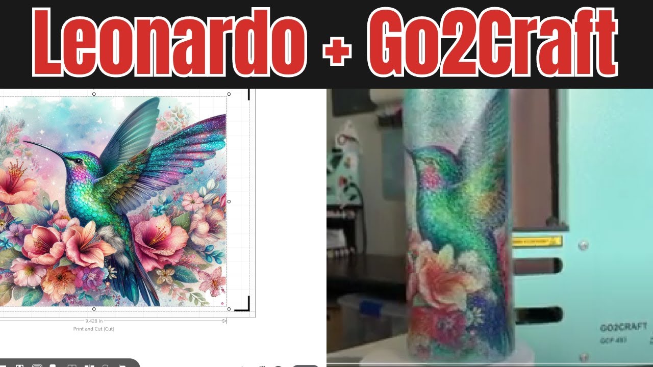 How to Print from Leonardo Design Studio and Use the Go2Craft Tumbler Press #sublimation