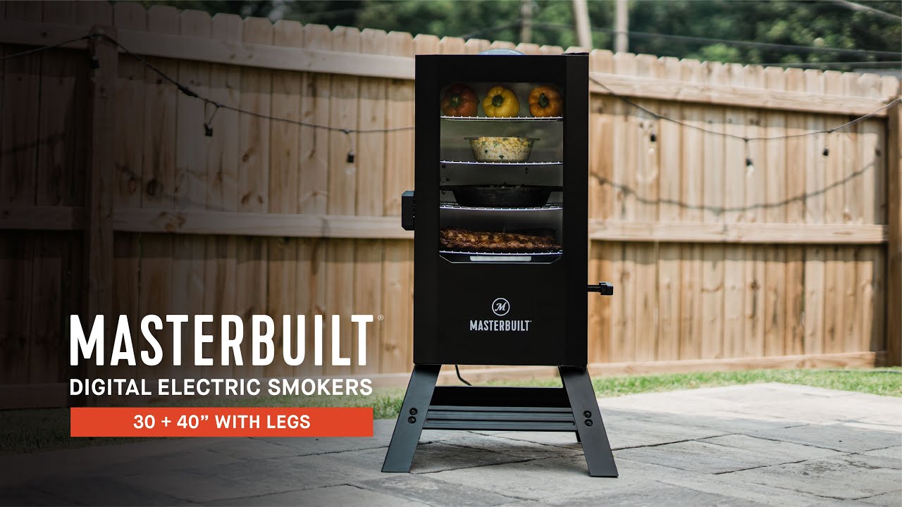 Masterbuilt Digital Electric Smokers | 30 inch & 40 inch | With Window and Legs