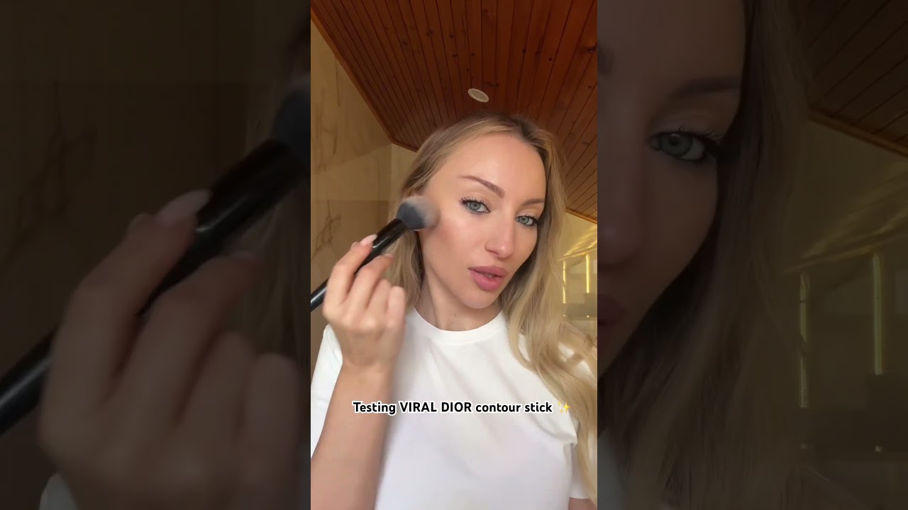 Testing my new DIOR contour stick in the shade 03 ✨ #diorforever  #diorbeauty #diorcontourstick