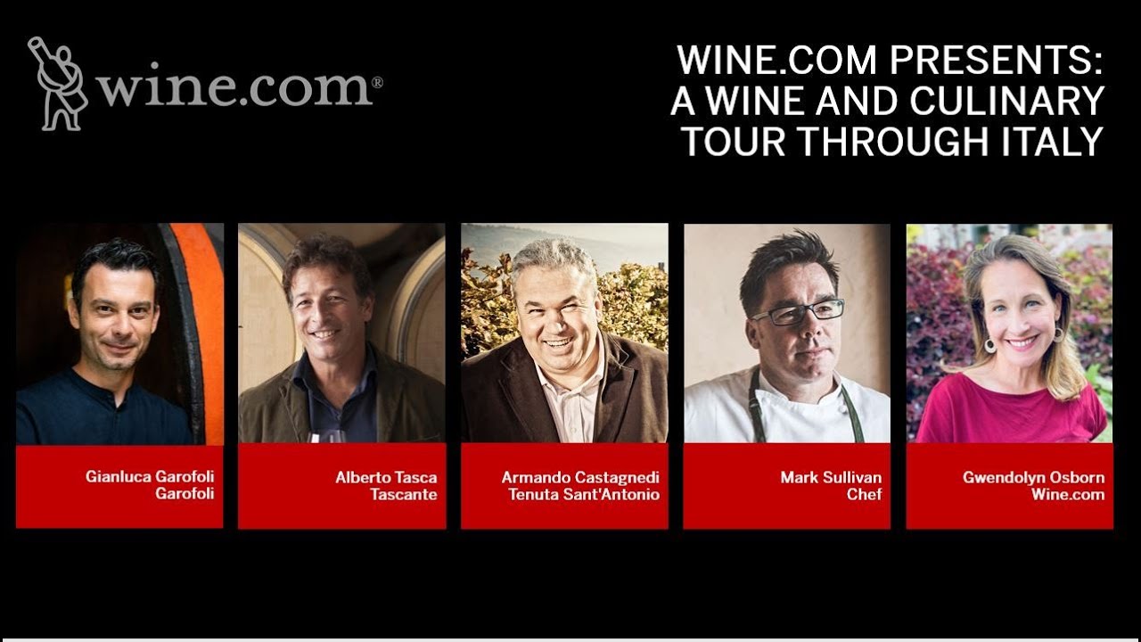 Wine.com Presents: A Wine and Culinary Tour through Italy - Virtual Wine Tasting At Home