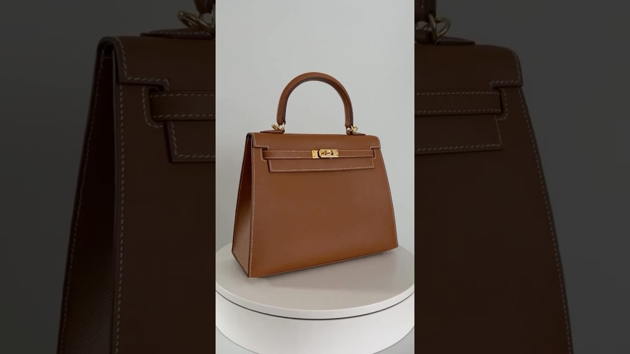 HERMES Gold Epsom Kelly 25 W/GHW