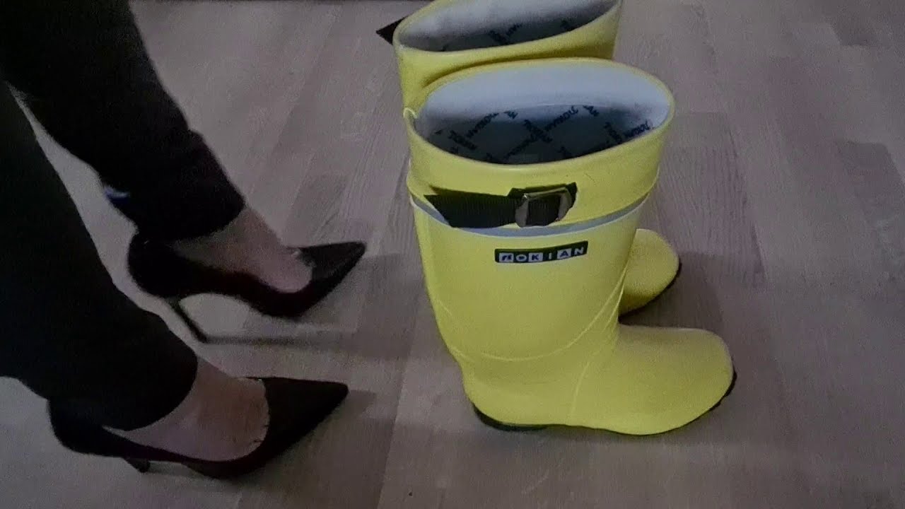 Stilettos zu Nokian Kontio gelb