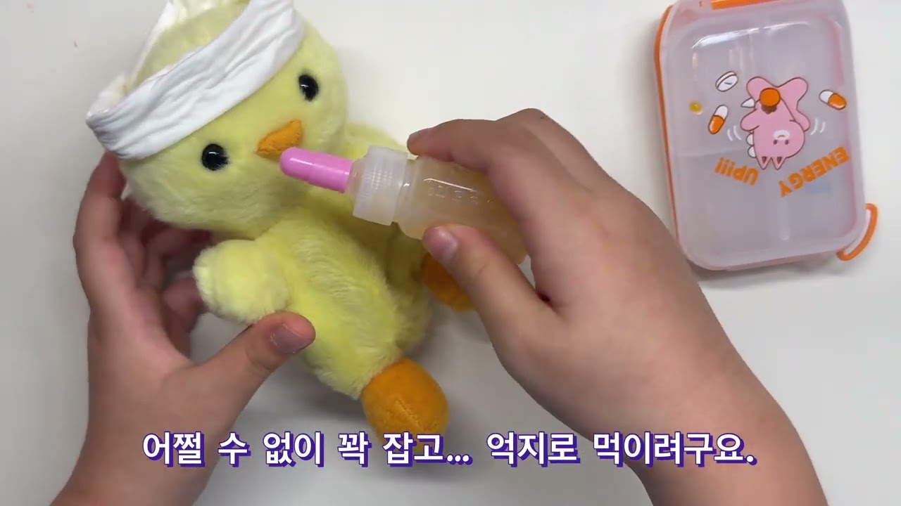삐약이 40도 고열로 응급실행… 🚑 #인형계브이로그 