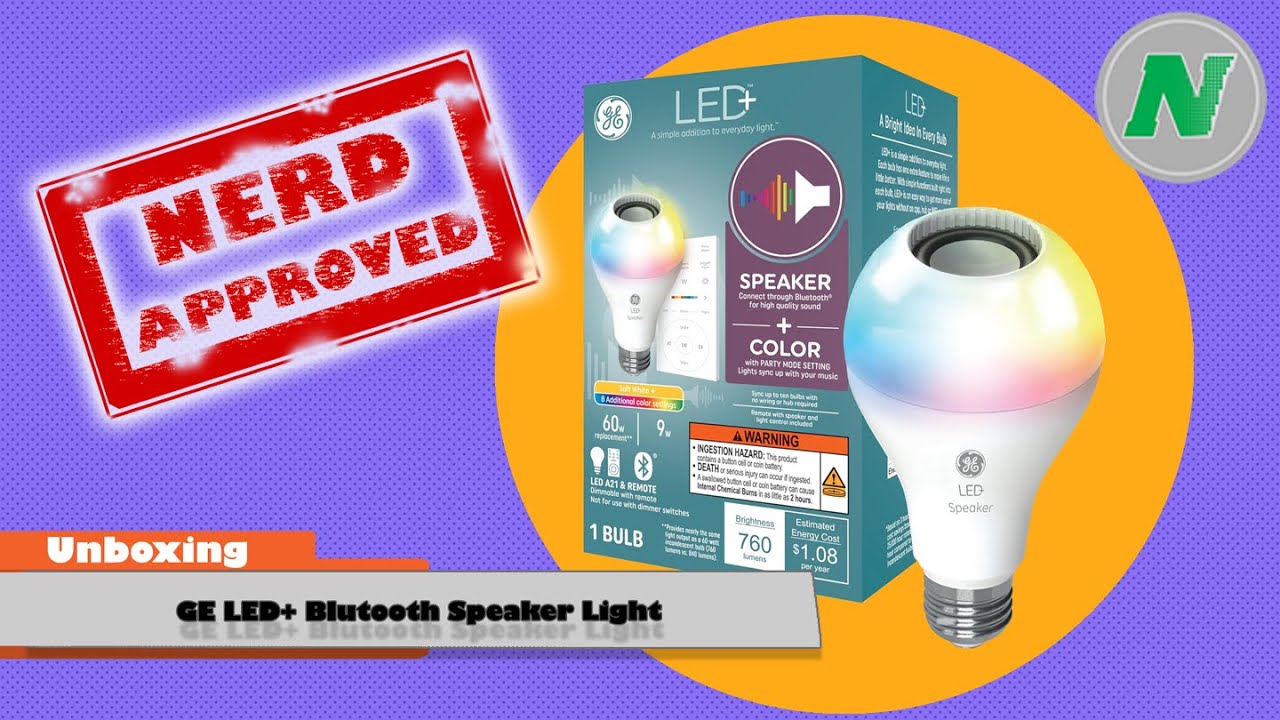 Unboxing The GE LED+ Wireless Bluetooth Speaker Light