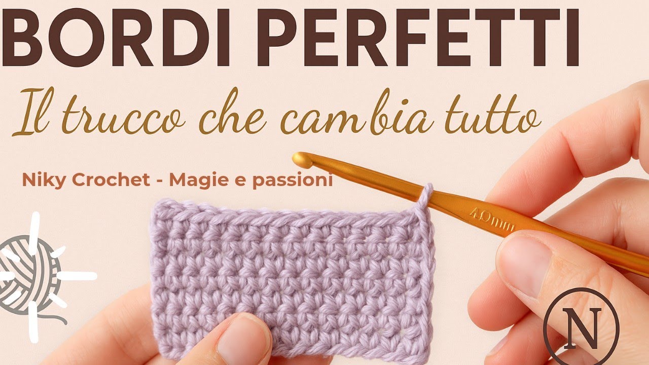 Bordi perfetti all’uncinetto – il trucco che cambia tutto!