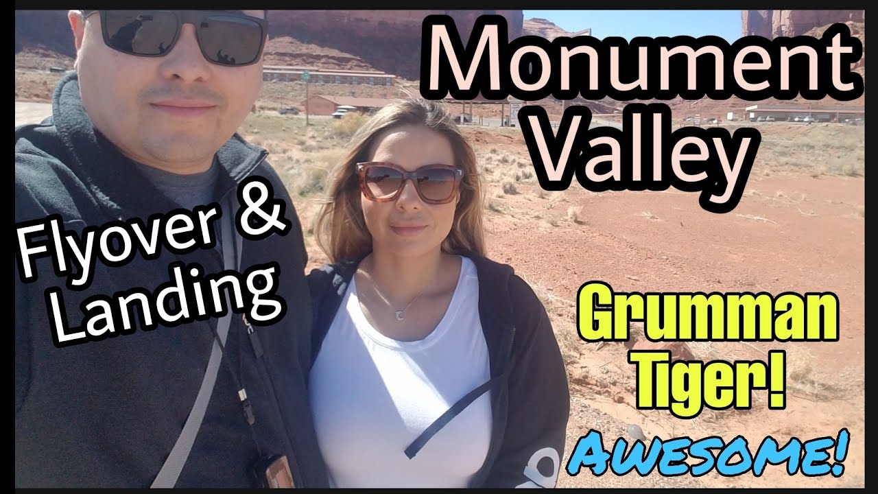 Flying over Monument Valley UT25 in a General Aviation Airplane AA5B