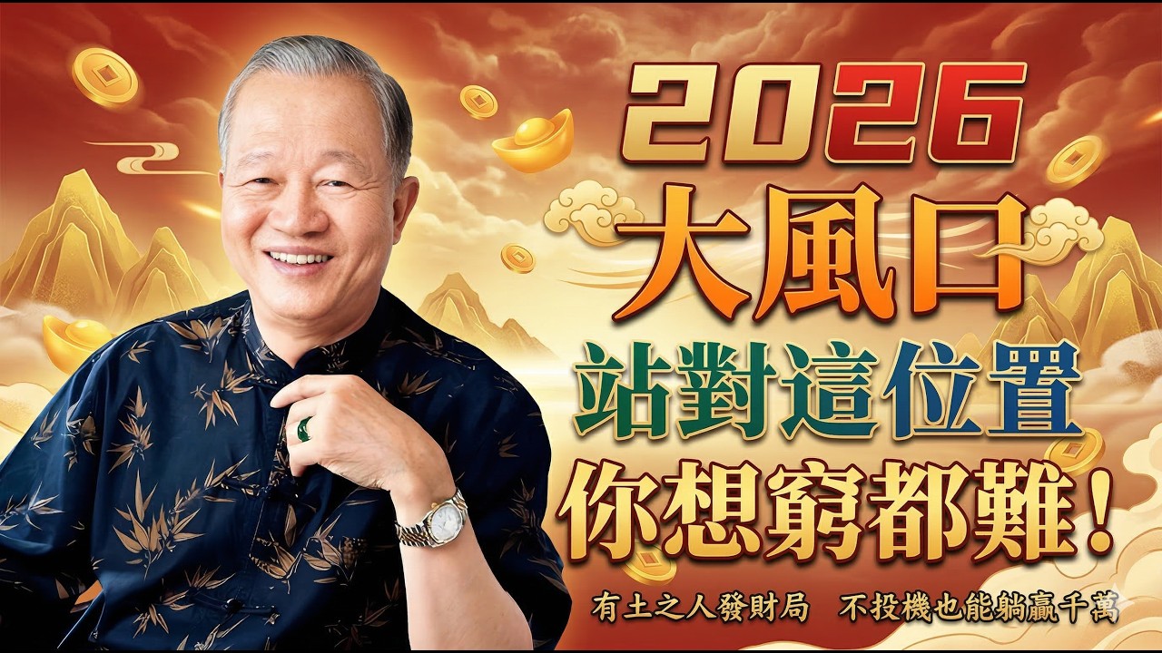 別再盲目追風口了！曾仕强：2026年掌握這個天道規律，財富自動找上門！#曾仕强 #易经智慧 #2026財運 #發財局 #有土之人 #財富覺醒