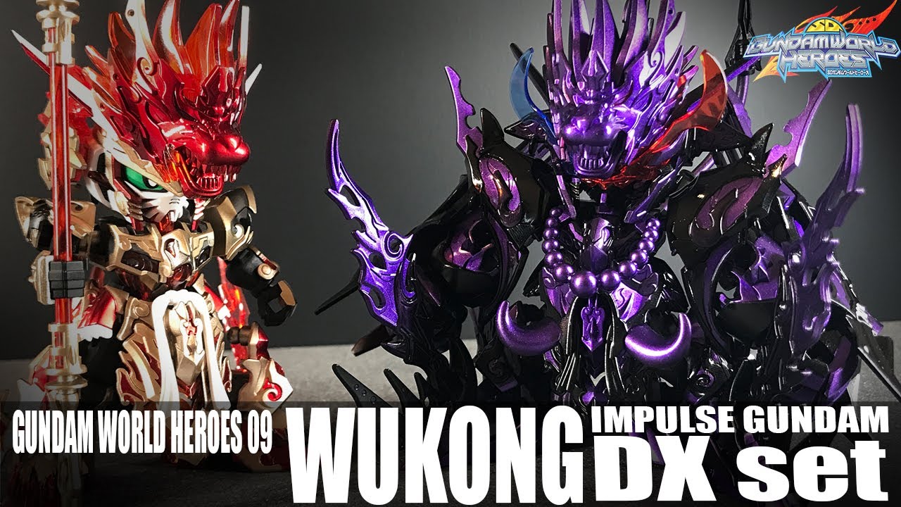 SDW HEROES WUKONG IMPULSE GUNDDAM DX set / SD월드 히어로즈 오공 임펄스 건담 DX세트/ (塗装完了) 悟空インパルスガンダム DXセット