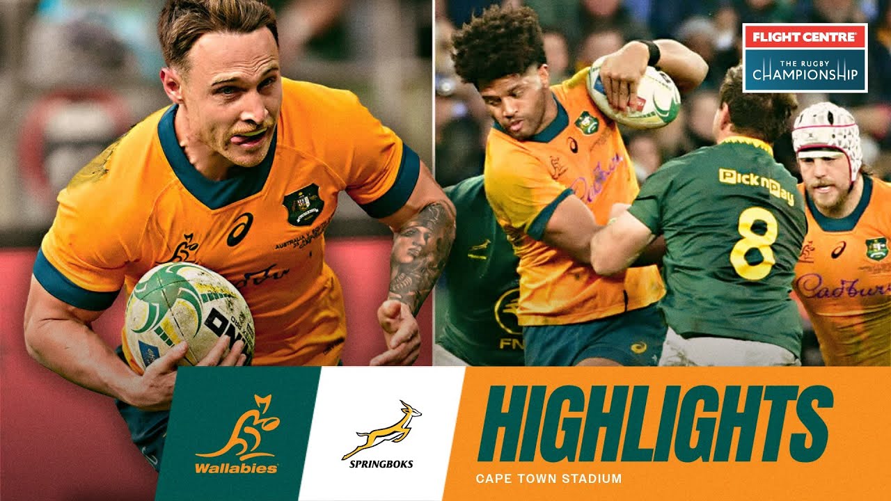 Wallabies v Springboks Highlights | The Rugby Championship 2025 | Round 2