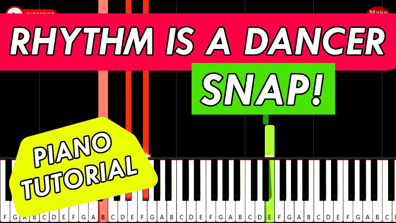 🎹SNAP! - Rhythm Is A Dancer (PIANO TUTORIAL)