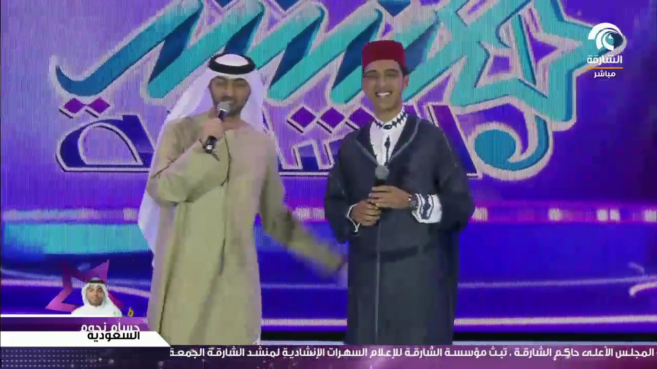 االفنان علي المديدي \\منشد الشارقة 2016\\السهرة الأولى