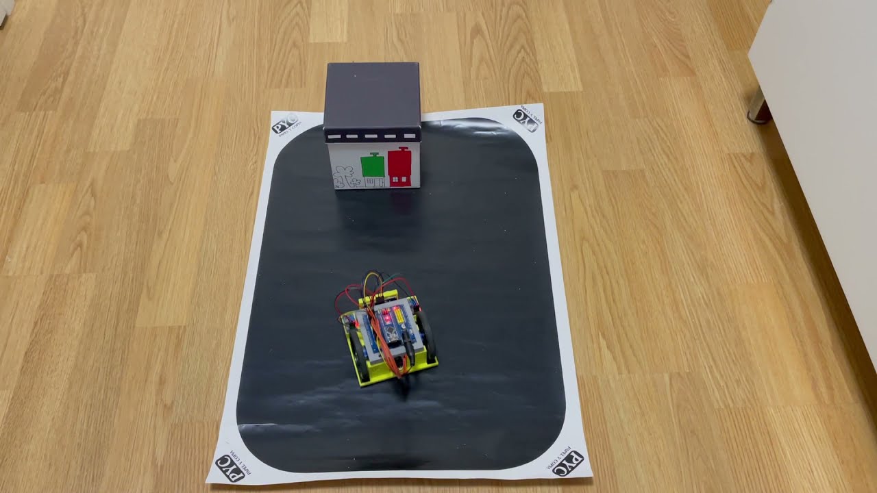 Competición Robot Minisumo V2. Detecta y saca caja del dojo