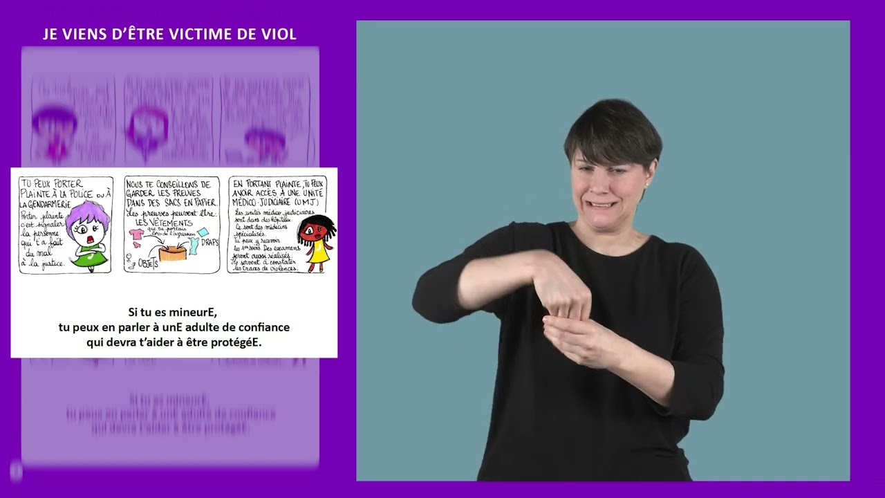 01  Je viens d'être victime de viol ou d'agression sexuelle
