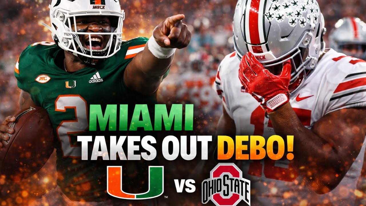 Reaction from the sideline | Miami defeats Debo ( Ohio State)