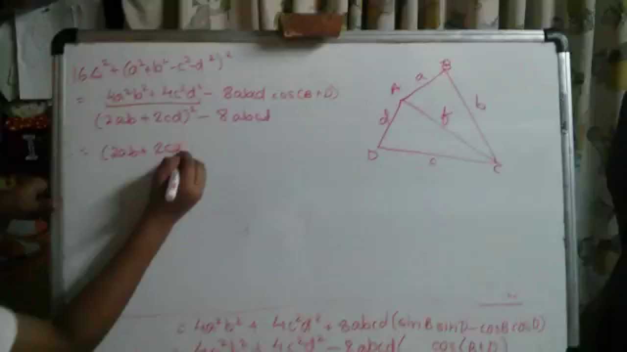 Brahmagupta's Formula (Generalisation)