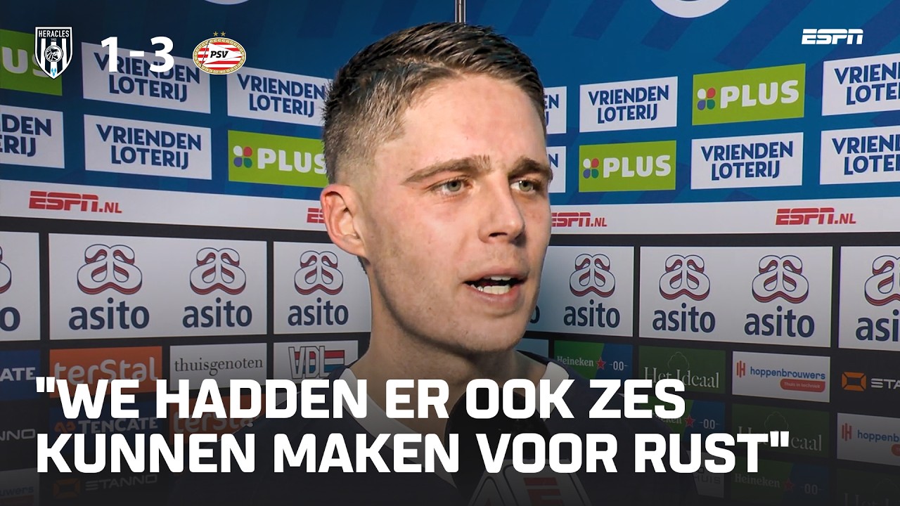 Joey Veerman ziet 'zelfzuchtige PSV-spelers' tegen Heracles 🧐 | Interview