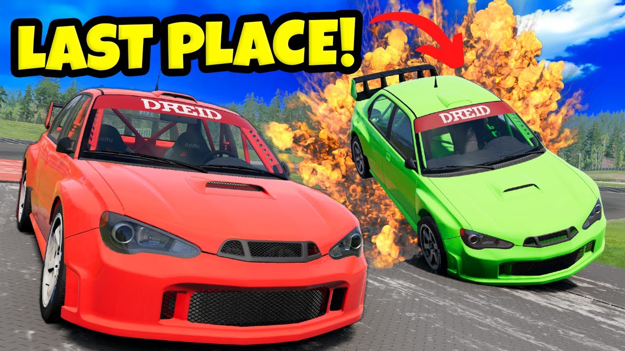 Explosive Figure 8 Race! Last Place Doesn’t Survive (BeamNG Mods)