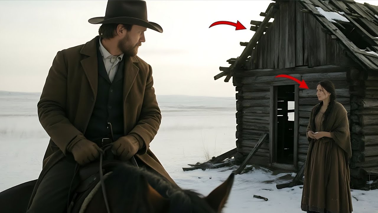 Un cowboy riche découvre une femme vivant dans une vieille cabane — son geste va vous bouleverser