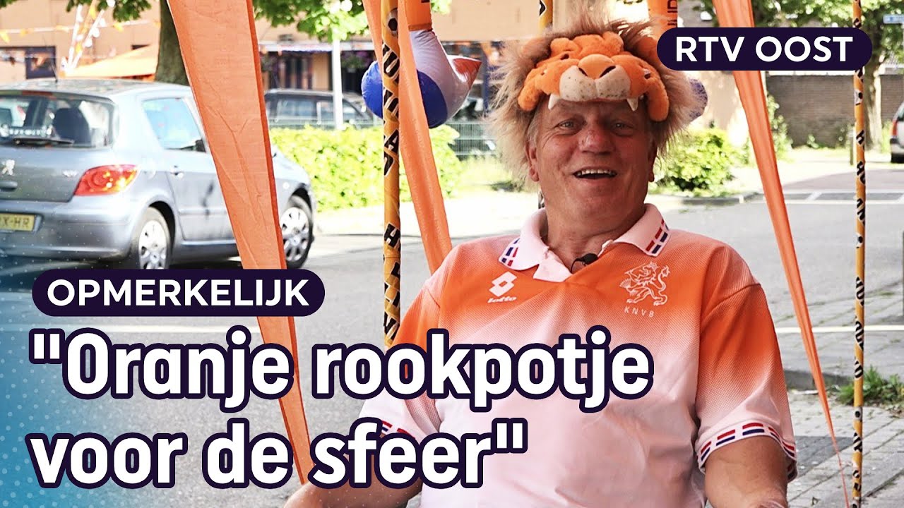 Gerrit kleurt zijn hele volksbuurt oranje voor het EK | RTV Oost