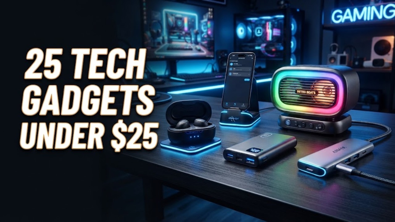 25 Best Stocking Stuffers  Tech Gifts 🎁 Under $25 (Amazon Finds)
