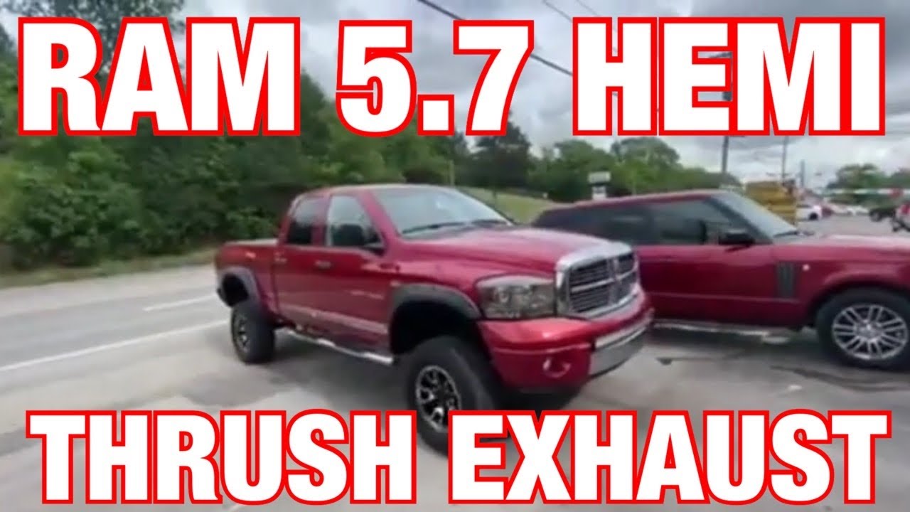 2006 Dodge Ram 5.7 HEMI EXHAUST w/ THRUSH MUFFLER!
