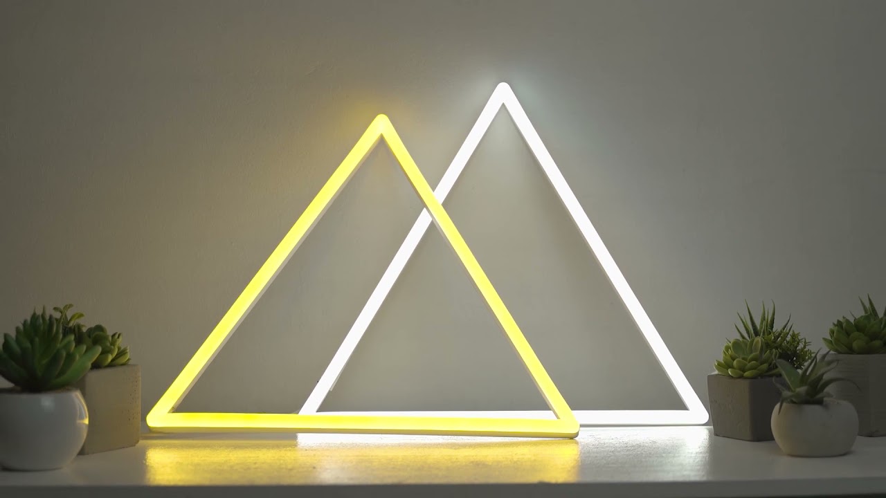 HiNeon Triangle Symbol Neon Light 13&rdquo;x15&ldquo;