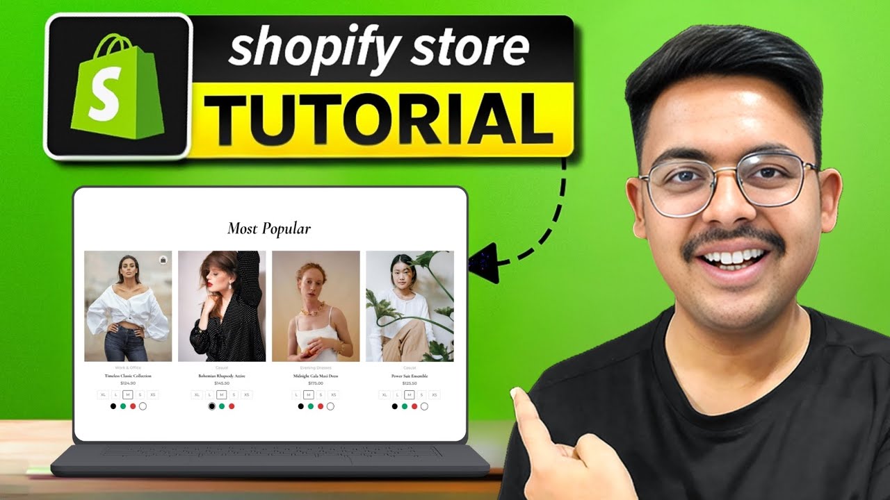 Shopify Tutorial For Beginners - How To Build Shopify Store (Step By Step)