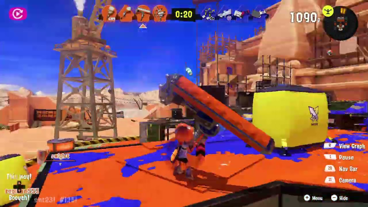 Random Splatoon 3 Lag Clip using @ItzLLaggyYT 's Lag Program