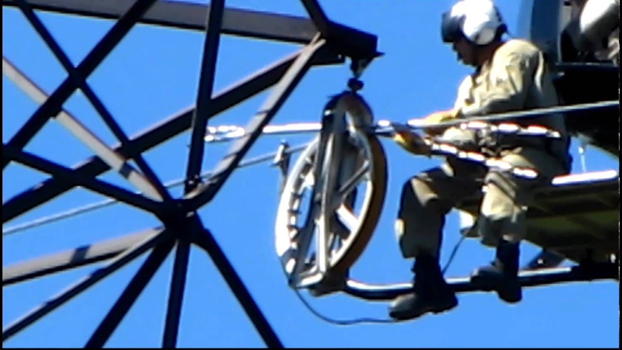 Helicopter Power Line Maintenance