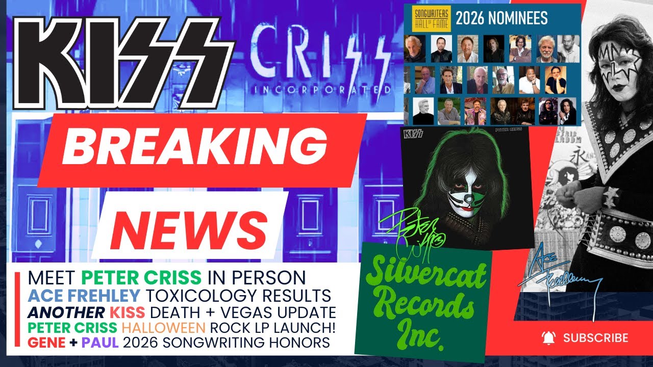 KISS Breaking News Oct 2025 - New Peter Criss, Country KISS, Ace Frehley Toxicology Results + More!