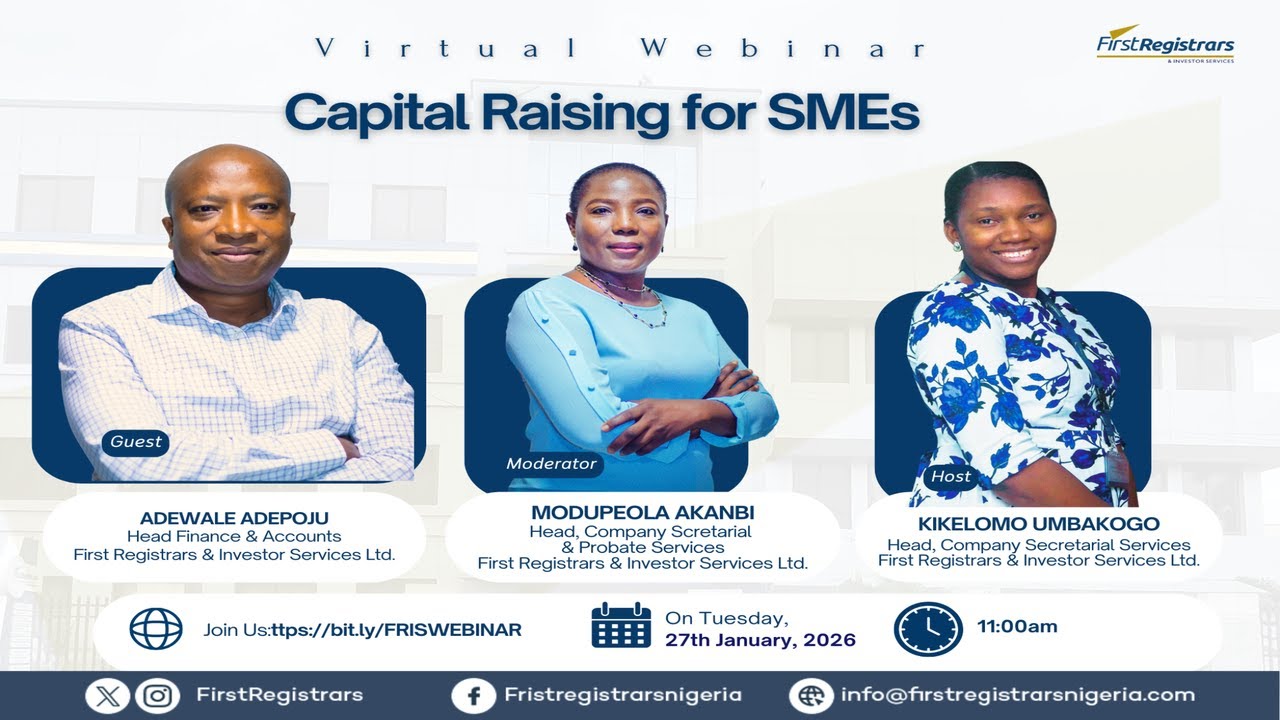 FRIS VIRTUAL WEBINAR: THEME - (CAPITAL RAISING FOR SME's)