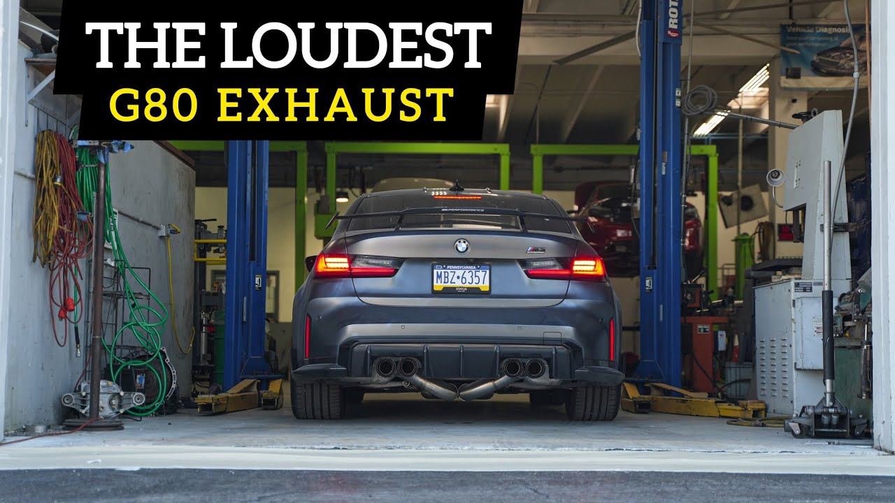 The LOUDEST G8x Exhaust | Full RACE EXHAUST 3.5 Inch On This Frozen Dark Grey G80 M3