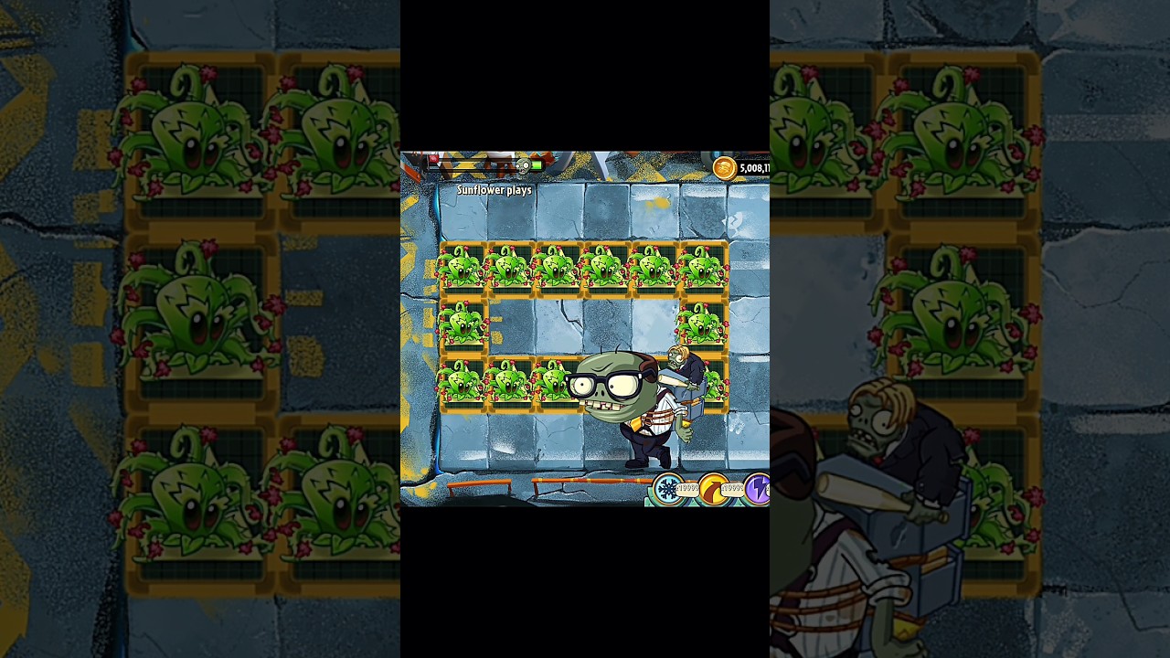 Геймплей PVZ2 &mdash; Случайные усиления: Растения против Зомби-гаргантюа из главного офиса #shorts #pv...