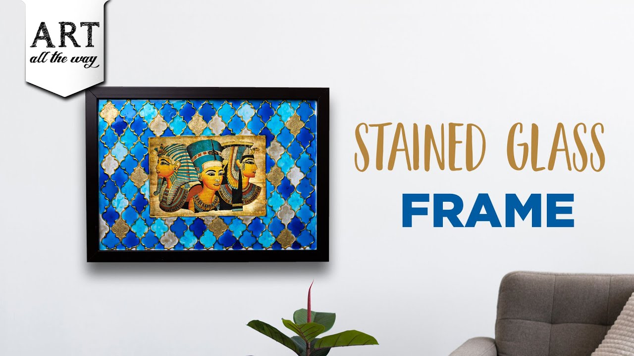 Stained Glass Frame | Home Decor Ideas | DIY Glass Painting