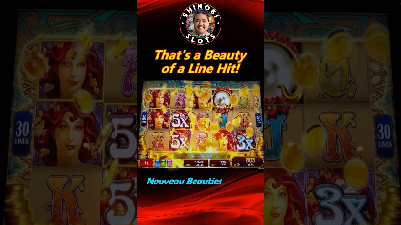 Beauty of a Line Hit in Nouveau Beauties slot by Konami! #shortfeed #shorts #shinobislots