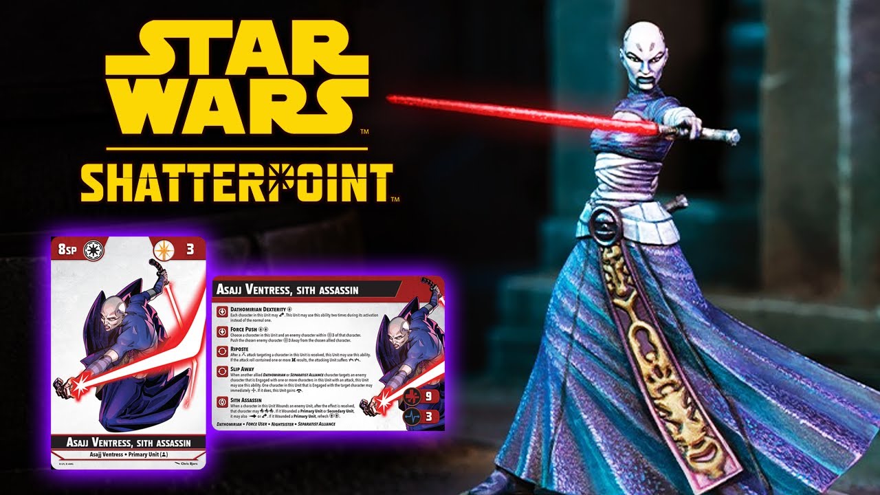 Star Wars Shatterpoint Asajj Ventress Fully Revealed