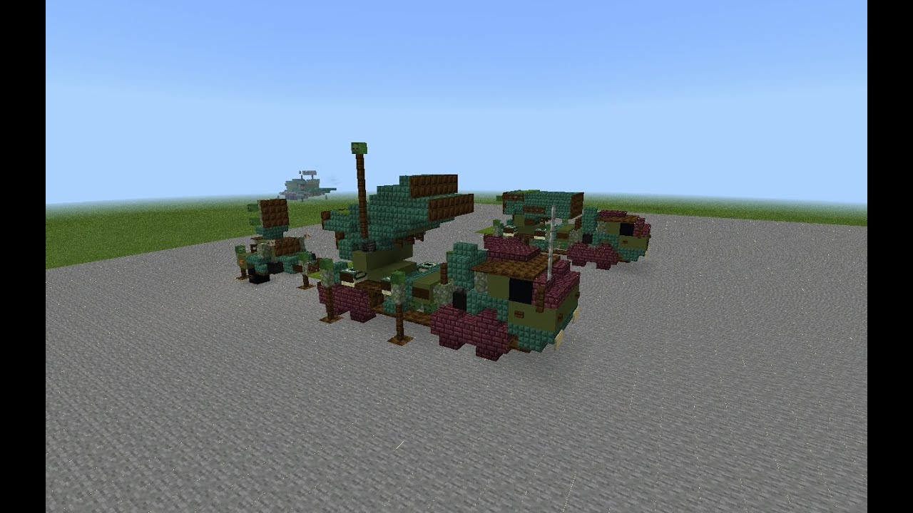 NASAMS II mounted on Sisu E13TP \\ Minecraft Tutorial