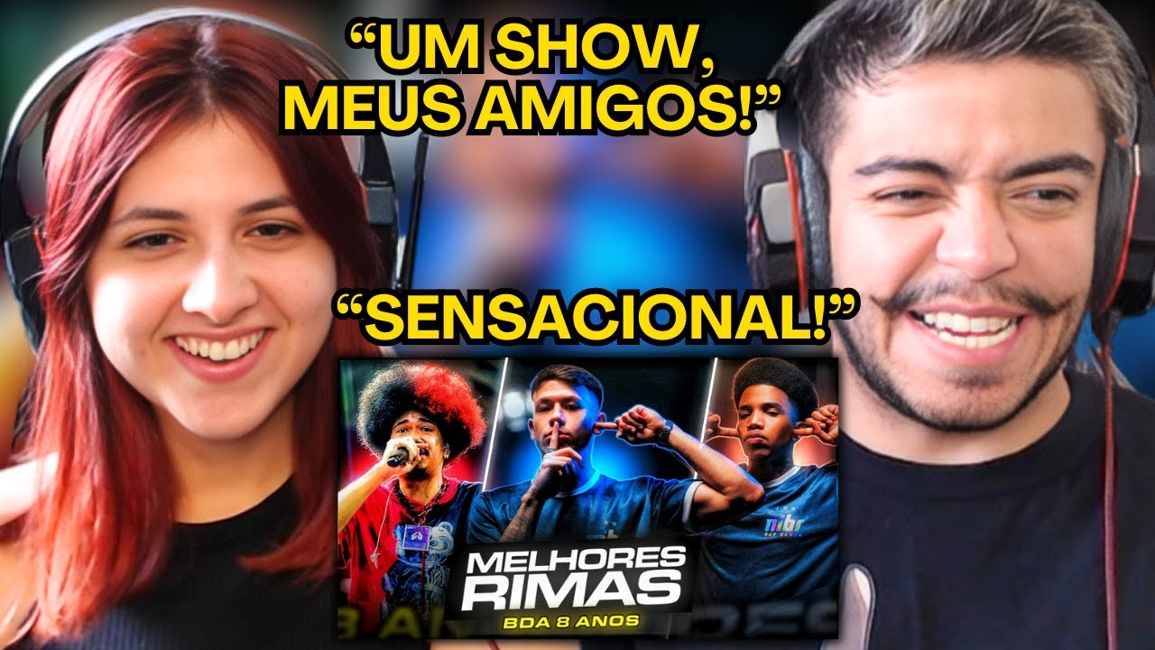 AS MELHORES RIMAS DA BDA 8 ANOS! 🔥| REACT em CASAL