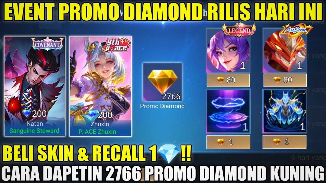 EVENT PROMO DIAMOND KUNING RILIS HARI INI!! CARA DAPETIN 2766 PROMO DIAMOND KUNING GRATIS MLBB 2026