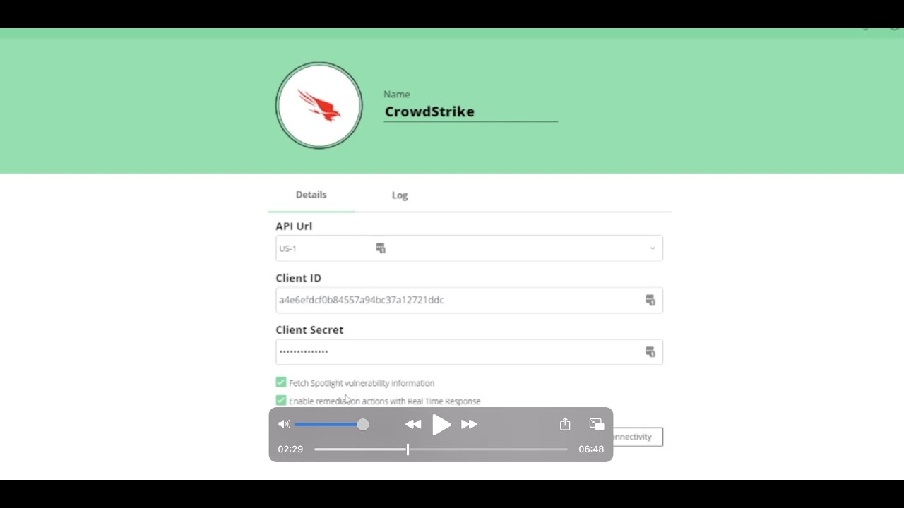 A demo of the Vulcan Cyber platform integrated with CrowdStrike for endpoint security
