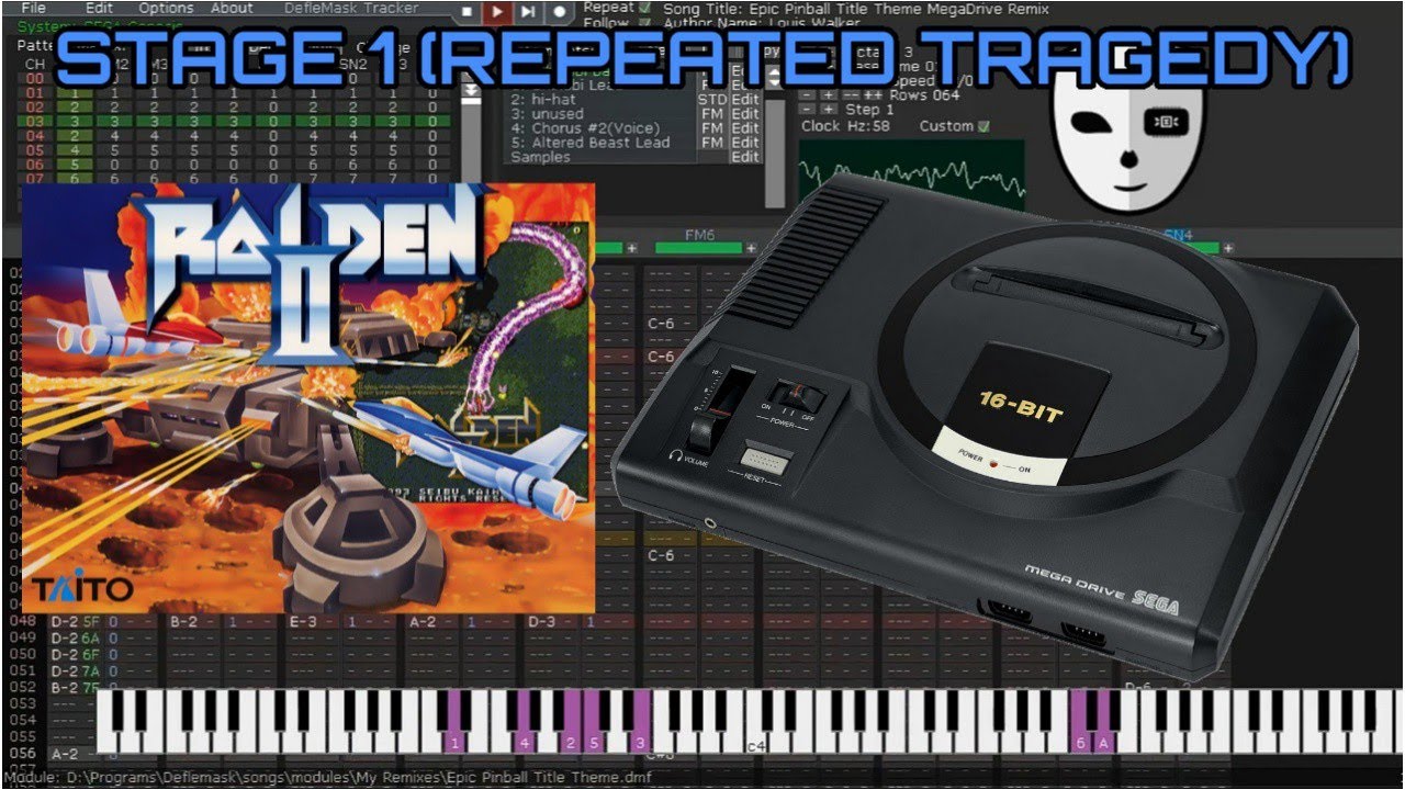 [Deflemask] Raiden II Stage 1 Theme MegaDrive Remix (Repeated Tragedy)