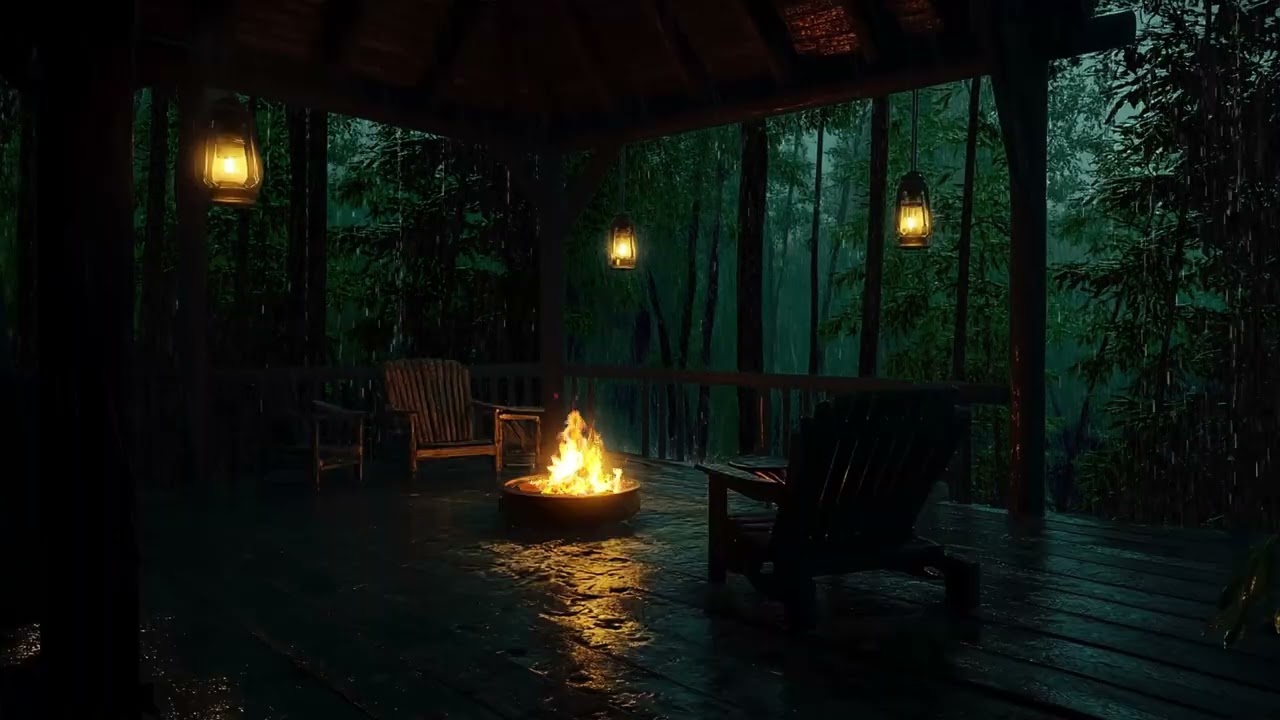 Deep Forest Rain at Night | Calming Nature Ambience for Stress Relief and Inner Healing